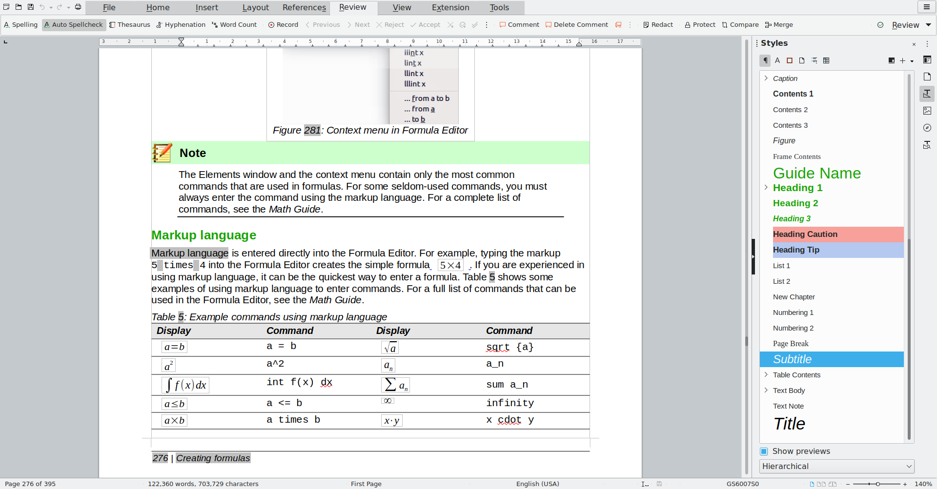 
Снимок экрана LibreOffice Writer (текстовый процессор).
